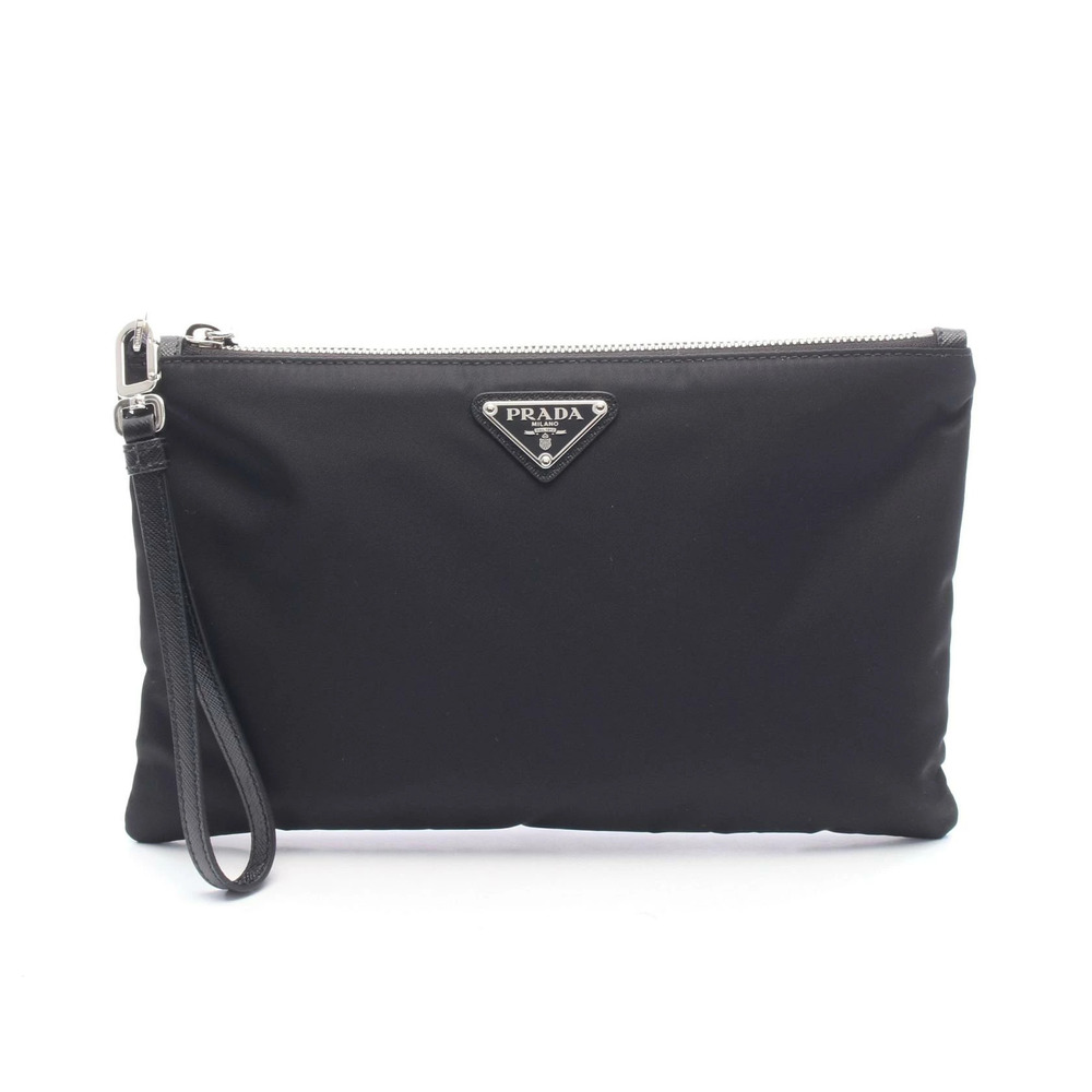 Prada Re Edition Leather Pouch Crossbody Bag Black
